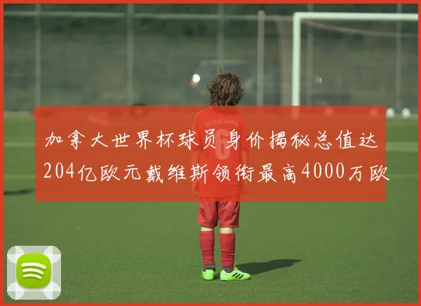 加拿大世界杯球员身价揭秘总值达204亿欧元戴维斯领衔最高4000万欧